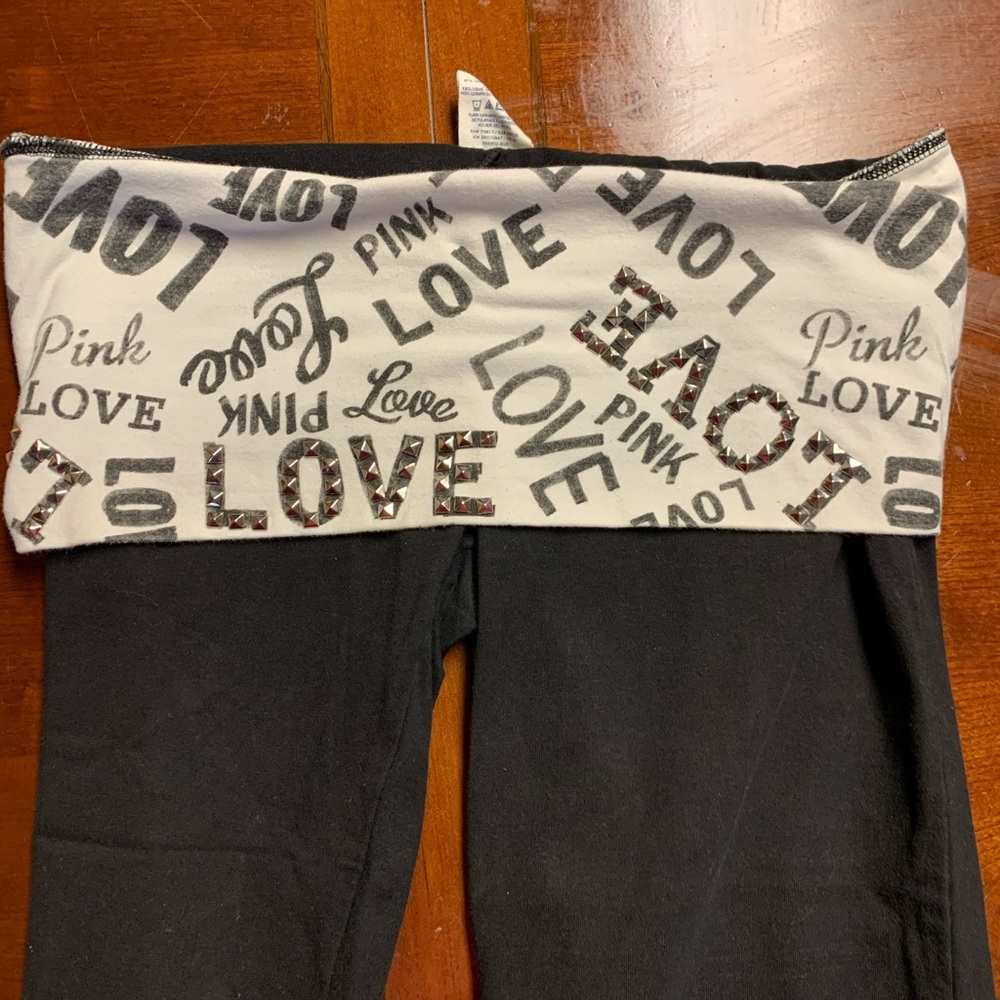 Victorias secret bling yoga capris